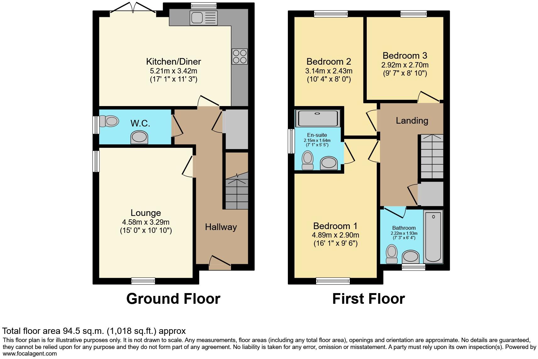 Chestnut Crescent, Kendal, LA9 floorplan