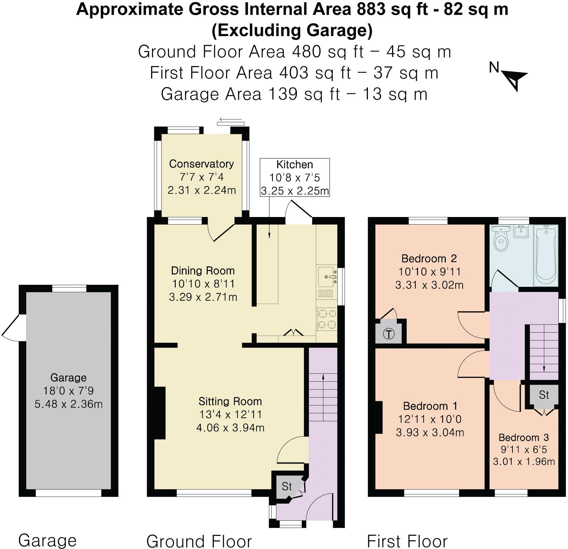 Browning Crescent, Bletchley, Milton Keynes floorplan