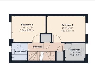 Cowleaze Path, Mead Fields - AS NEW CONDITION floorplan