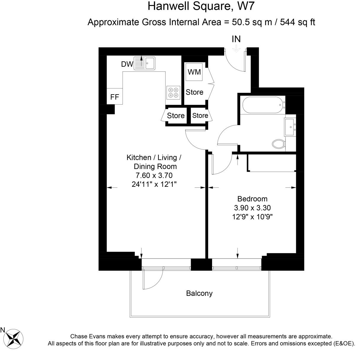 Sarsen House, Hanwell Square Middle Road, Hanwell, London, W7 floorplan