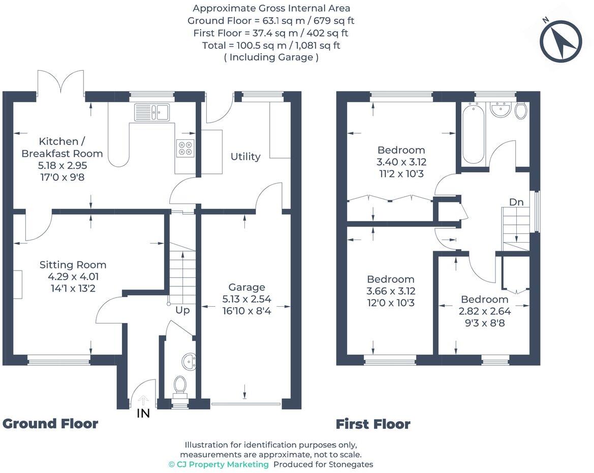 Girons Close, Hitchin, SG4 floorplan