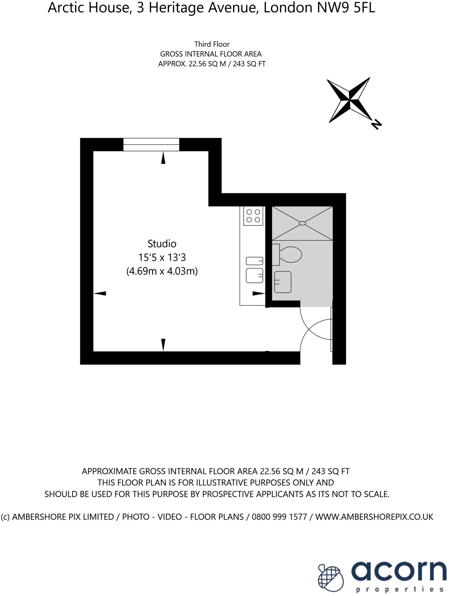 Arctic House, 3 Heritage Avenue, London, NW9 floorplan