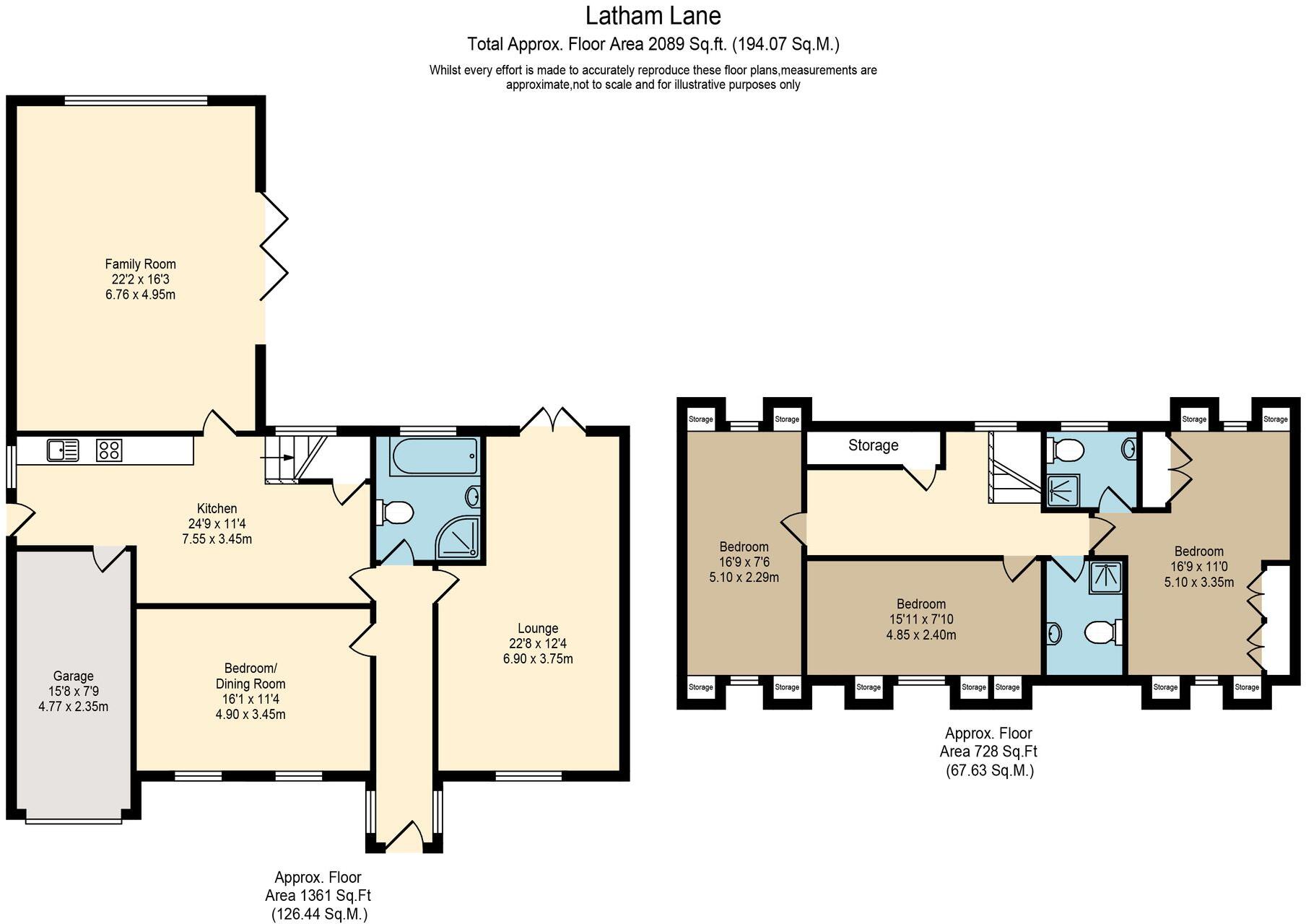 Latham Lane, Orrell, WN5 floorplan