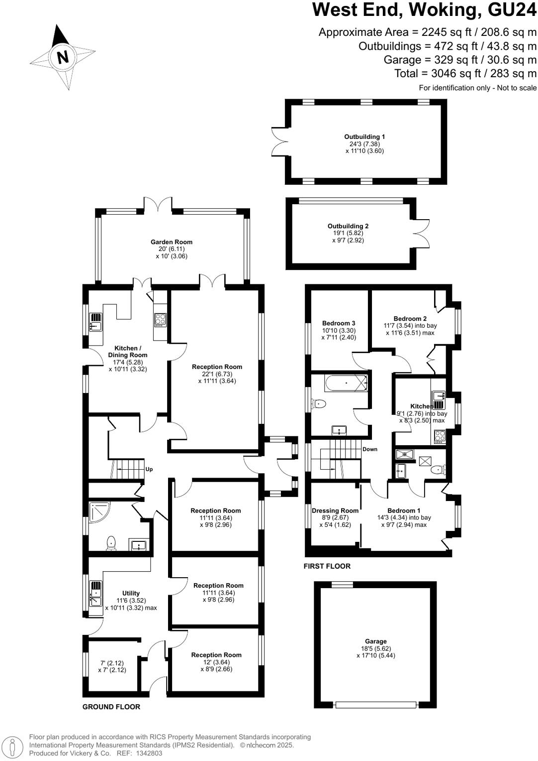 Lucas Green, West End, Woking, Surrey, GU24 floorplan