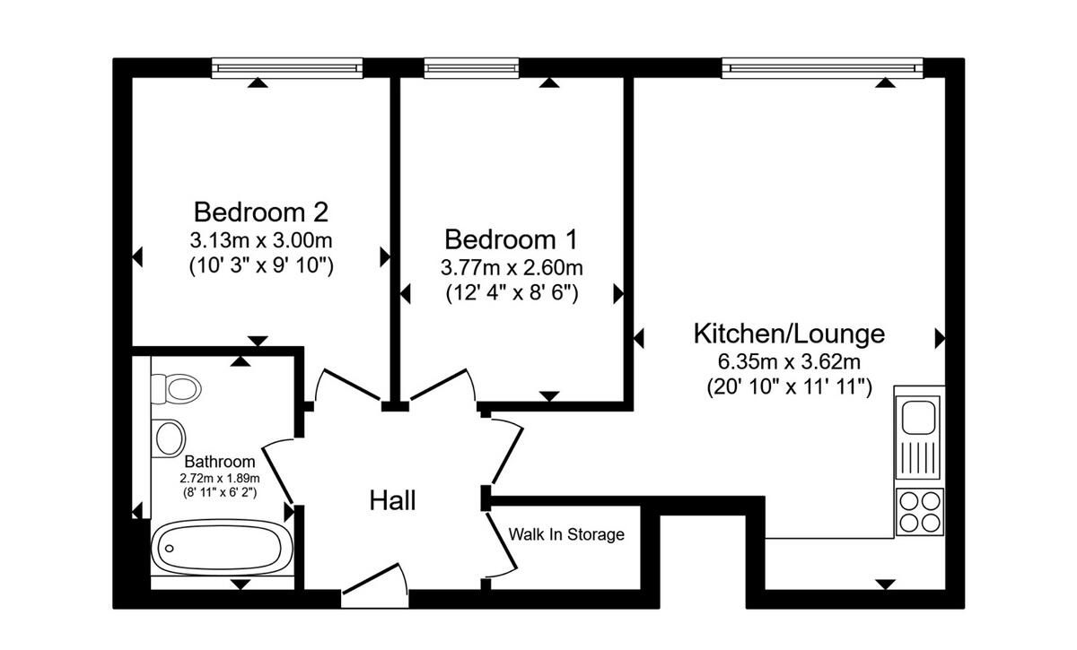 Hubert Road, Brentwood floorplan