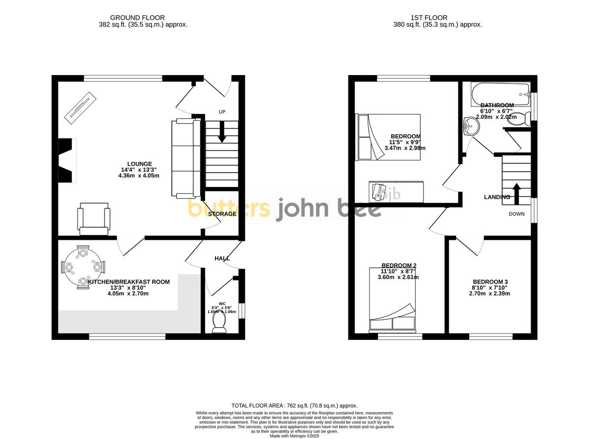 Roberts Close, Alsagers Bank floorplan