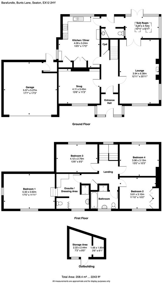 Bunts Lane, Seaton floorplan