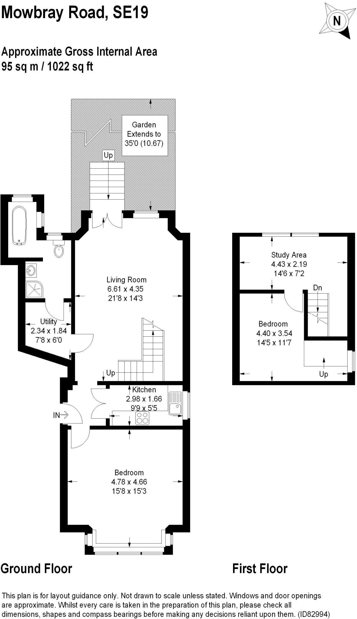 Mowbray Road Crystal Palace SE19 floorplan