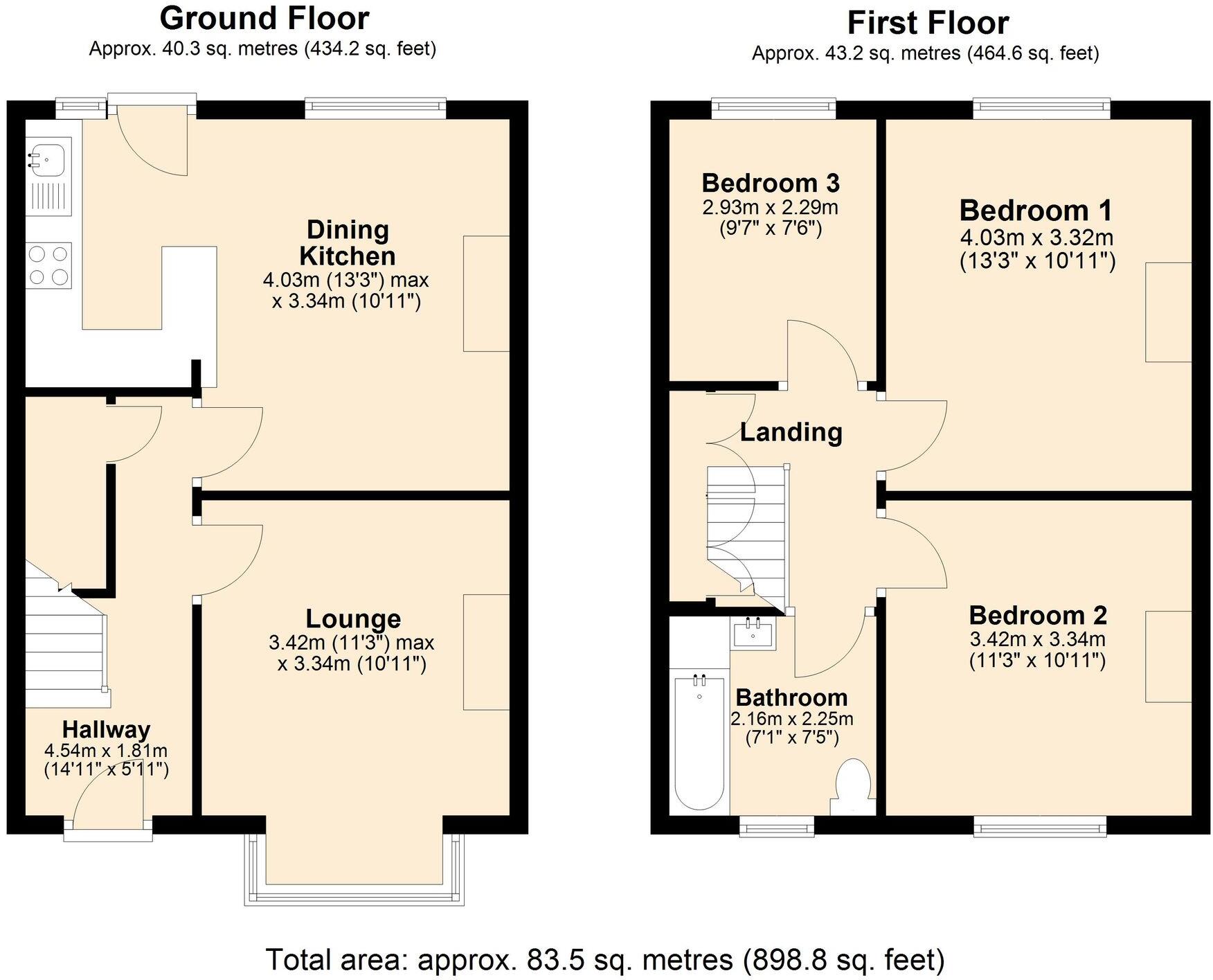 Elms Grove, Loughborough, LE11 floorplan