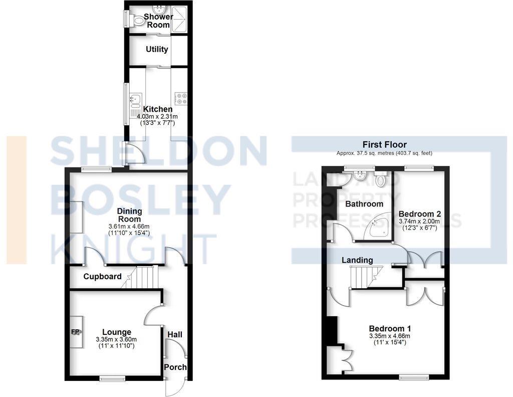 Albert Road, Evesham floorplan