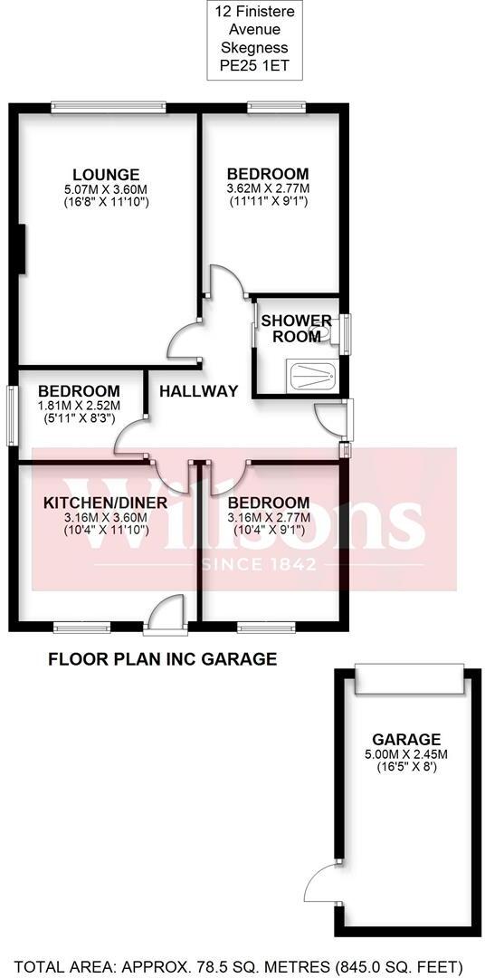 Finisterre Avenue, Skegness floorplan