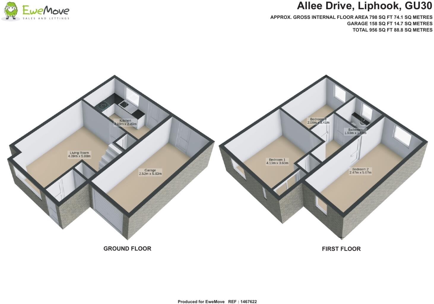 Allee Drive, Liphook, Hampshire, GU30 floorplan
