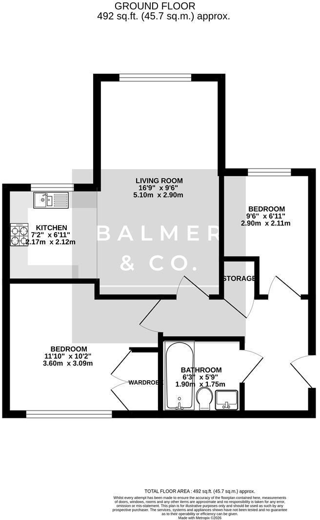 Brentwood Grove, Leigh, WN7 floorplan
