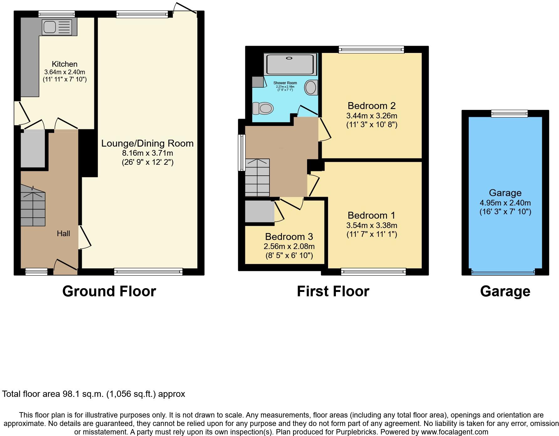 21, Little Barn Court, Mansfield, NG18 floorplan