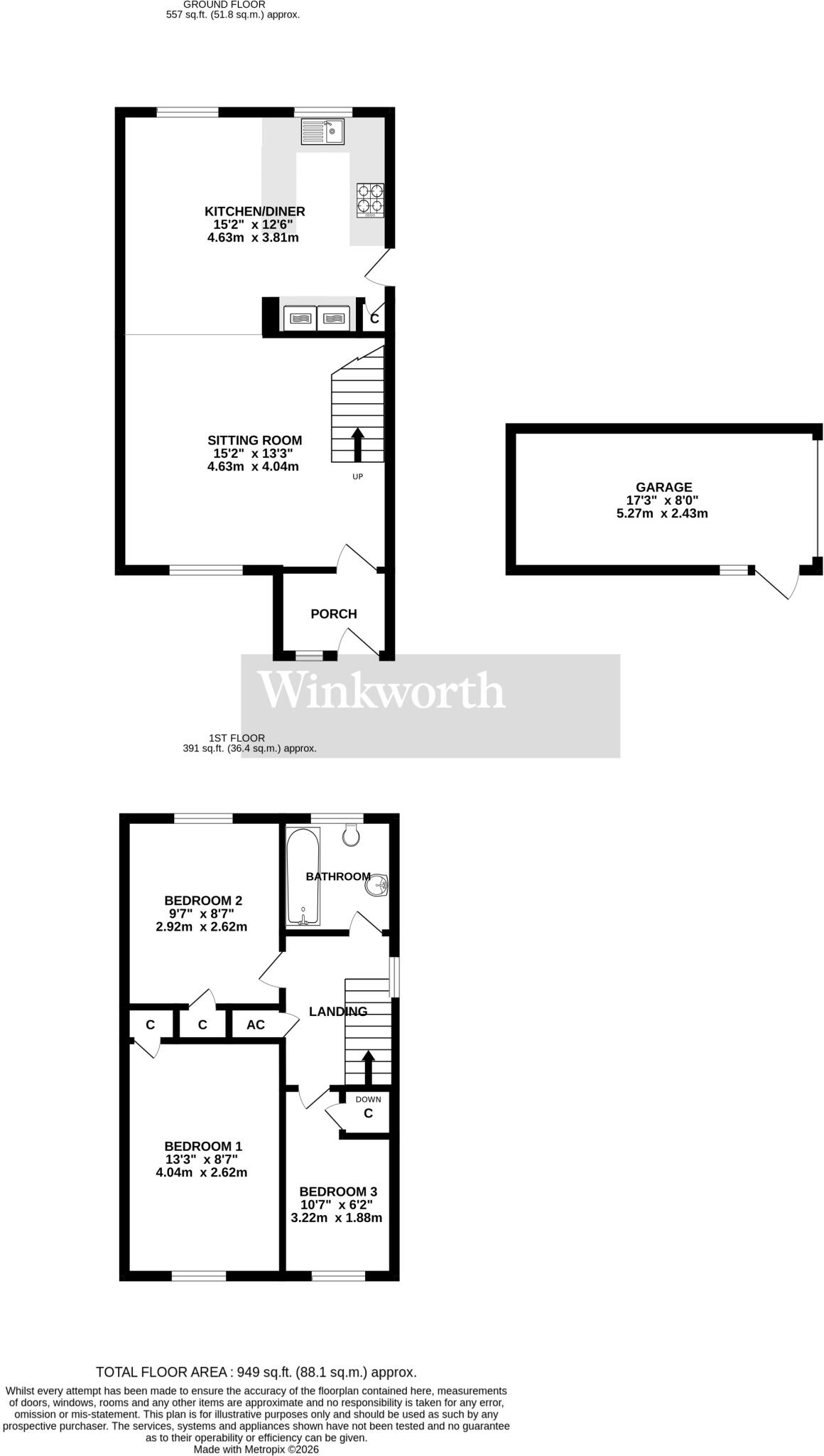 Bluebell Road, Mulbarton, Norwich, Norfolk, NR14 floorplan