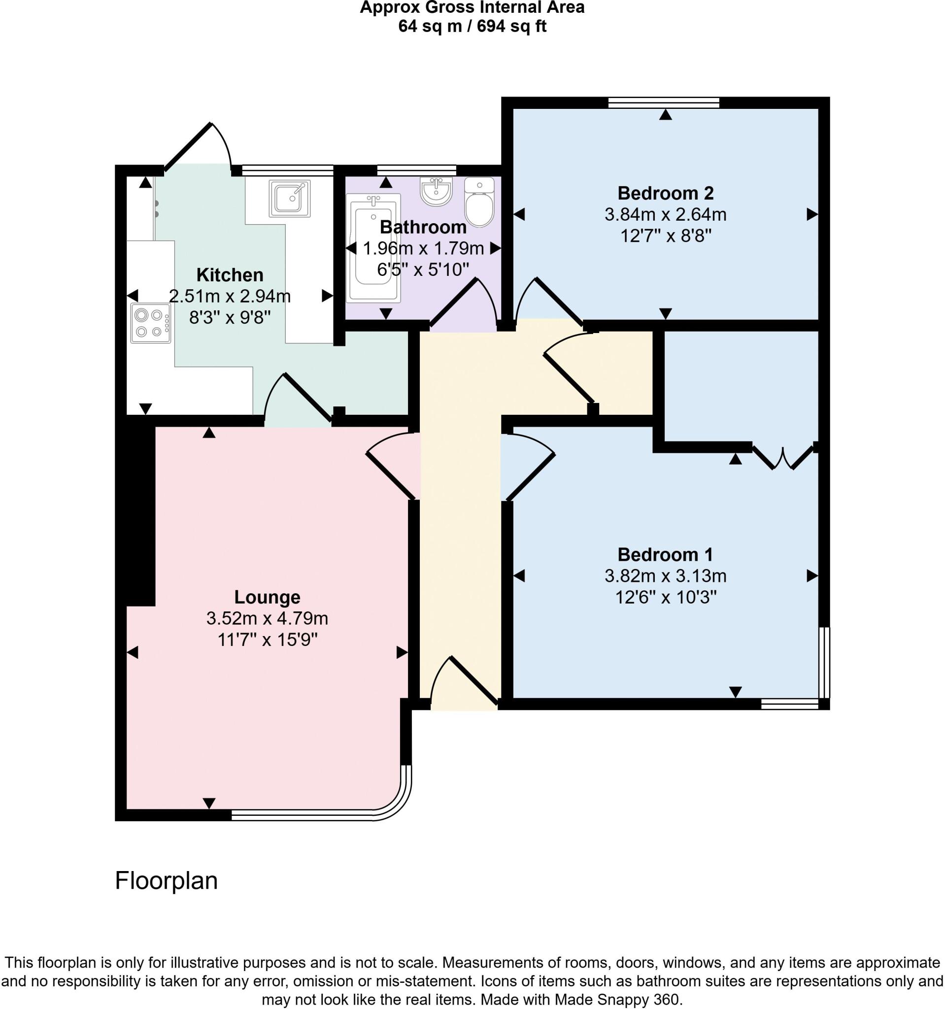 White Avenue, Dumbarton floorplan