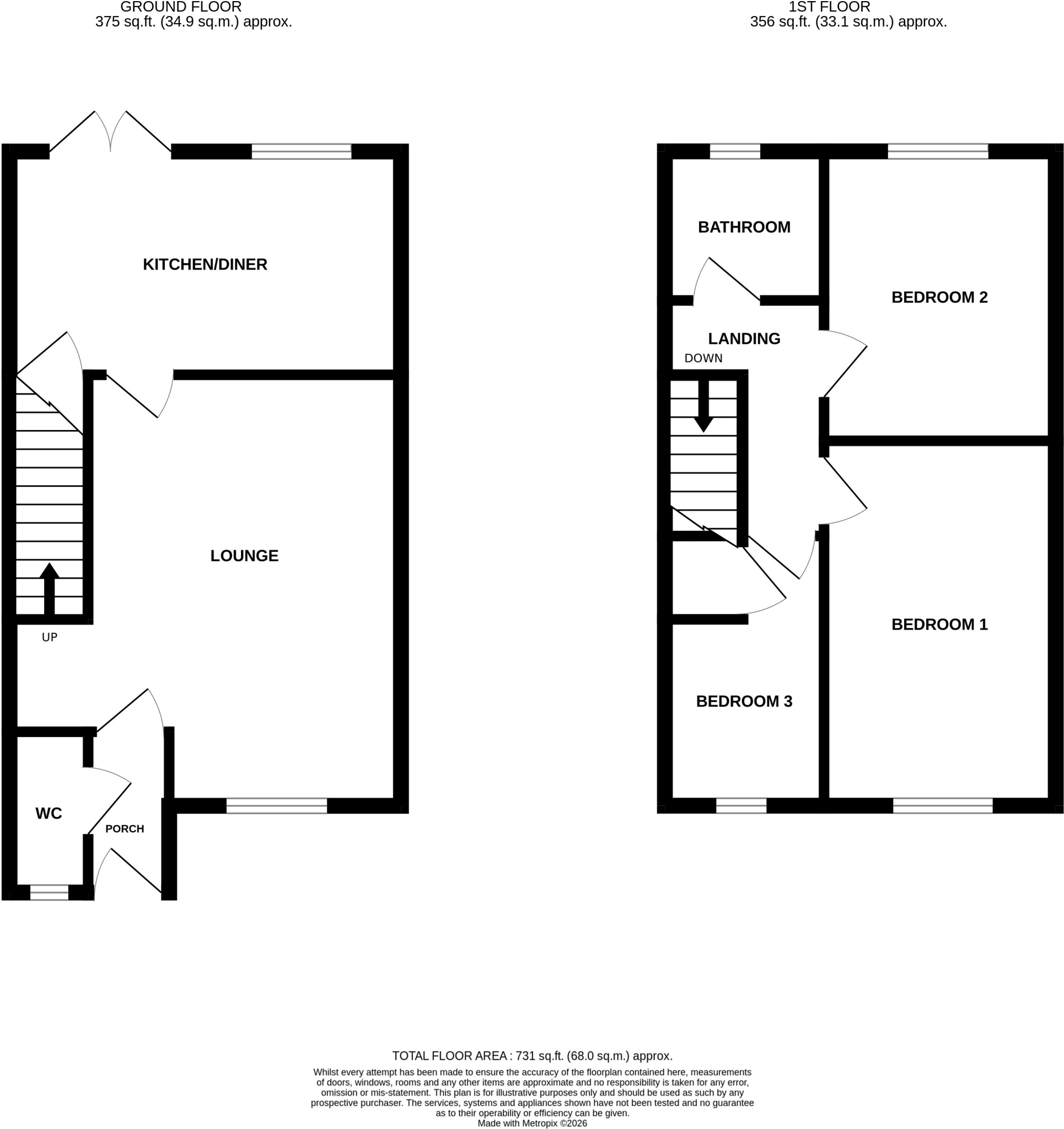 Fishguard Close, Abenbury floorplan