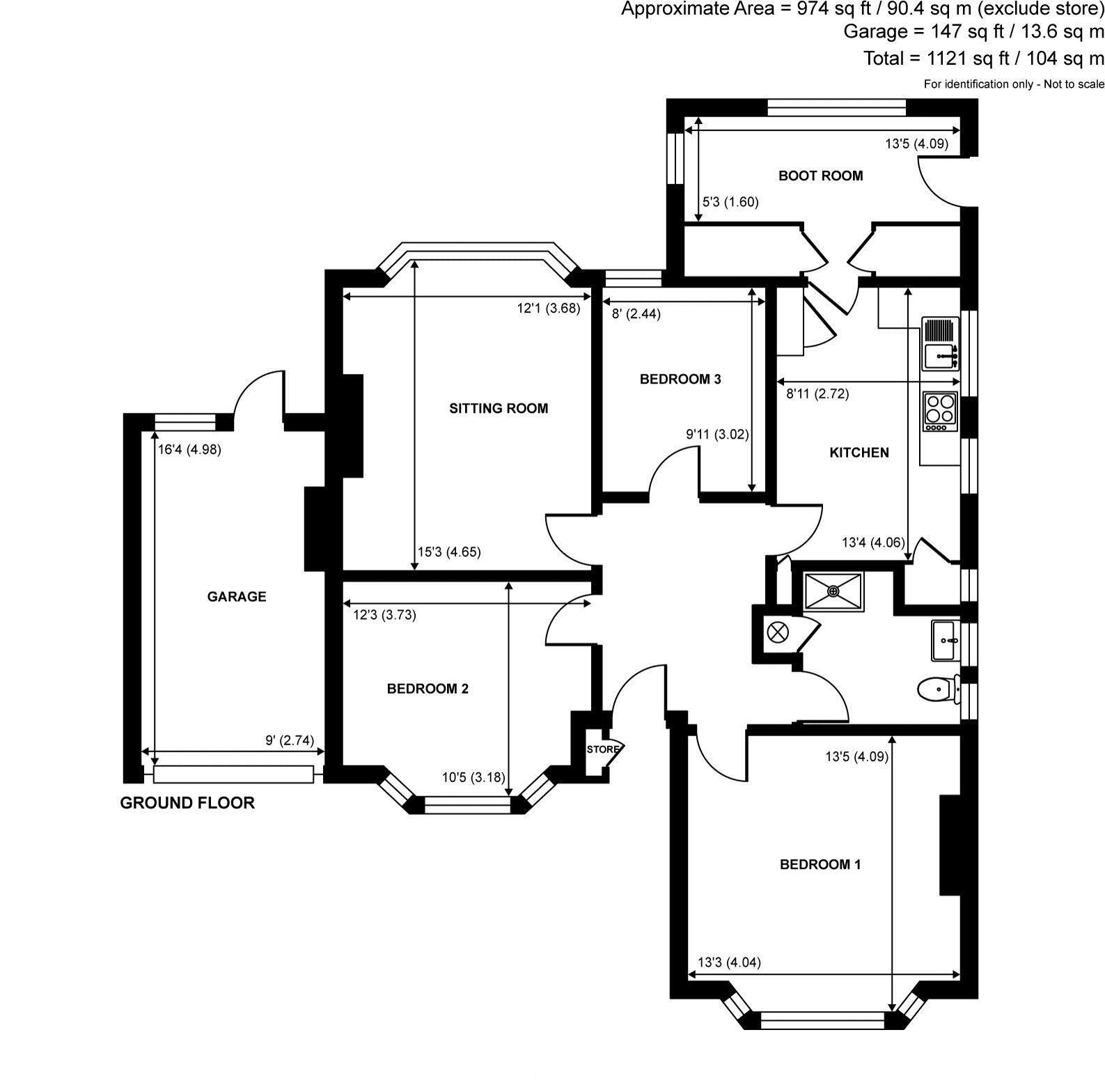Phillips Hatch, Wonersh, GU5 0PX floorplan