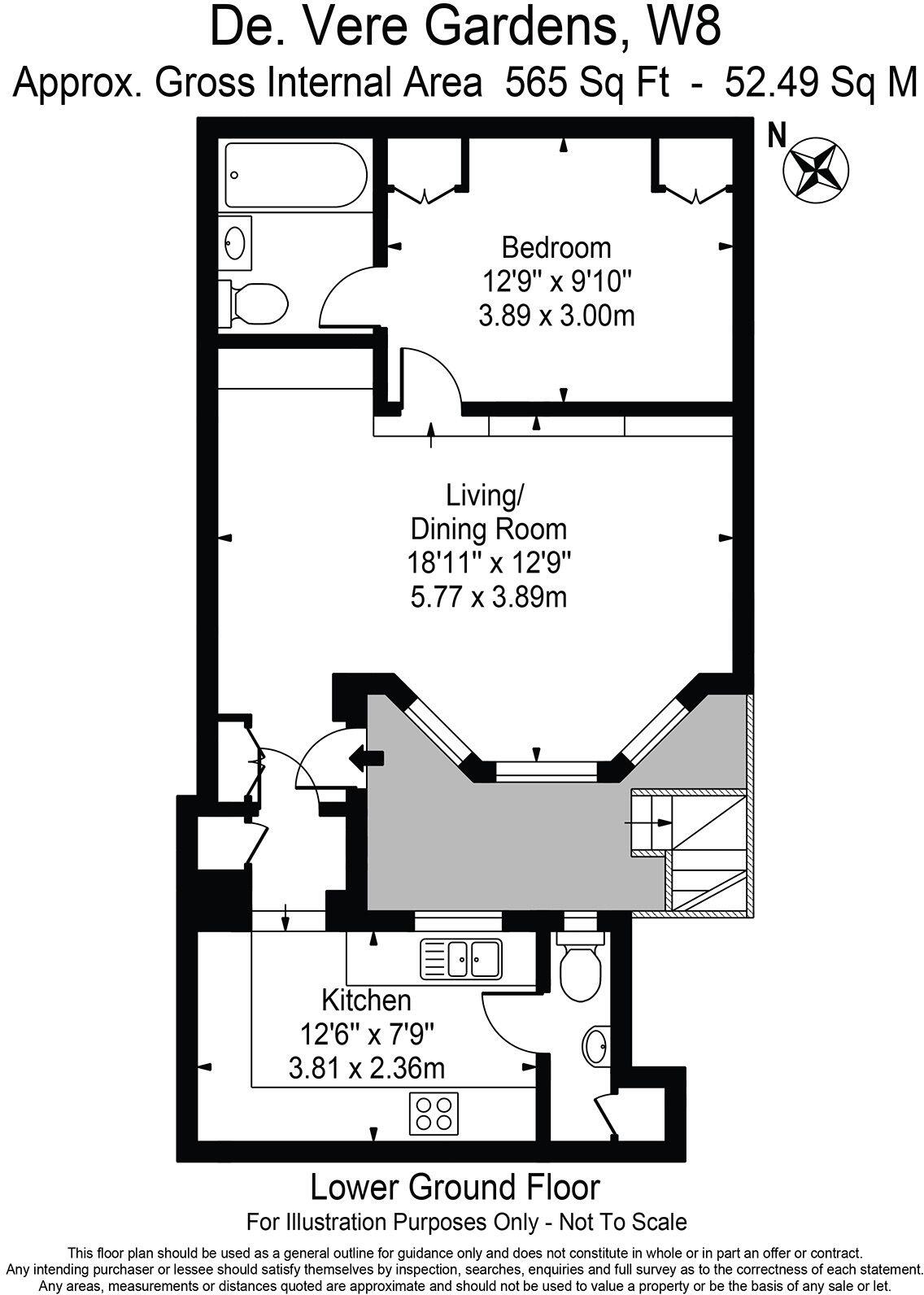 De Vere Gardens, W8 floorplan