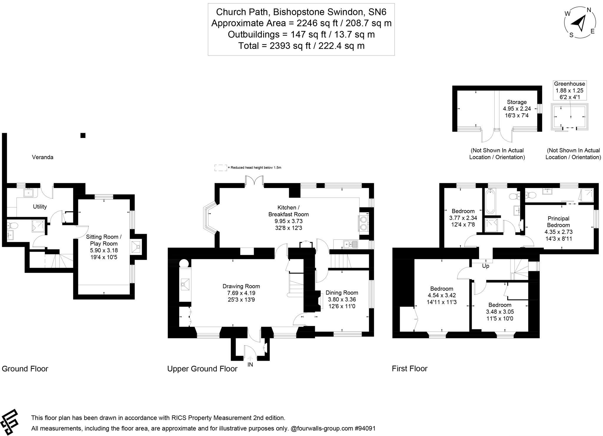 Church Walk, Bishopstone, Swindon, Wiltshire, SN6 floorplan
