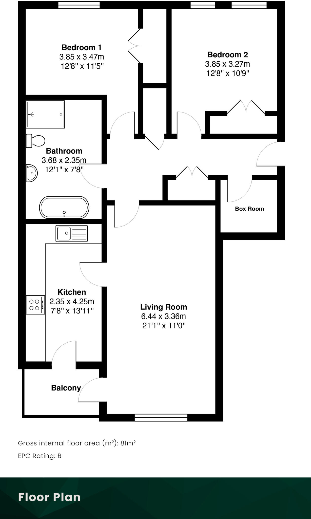 7/14 Tower Place, The Shore, Edinburgh, EH6 7BZ floorplan