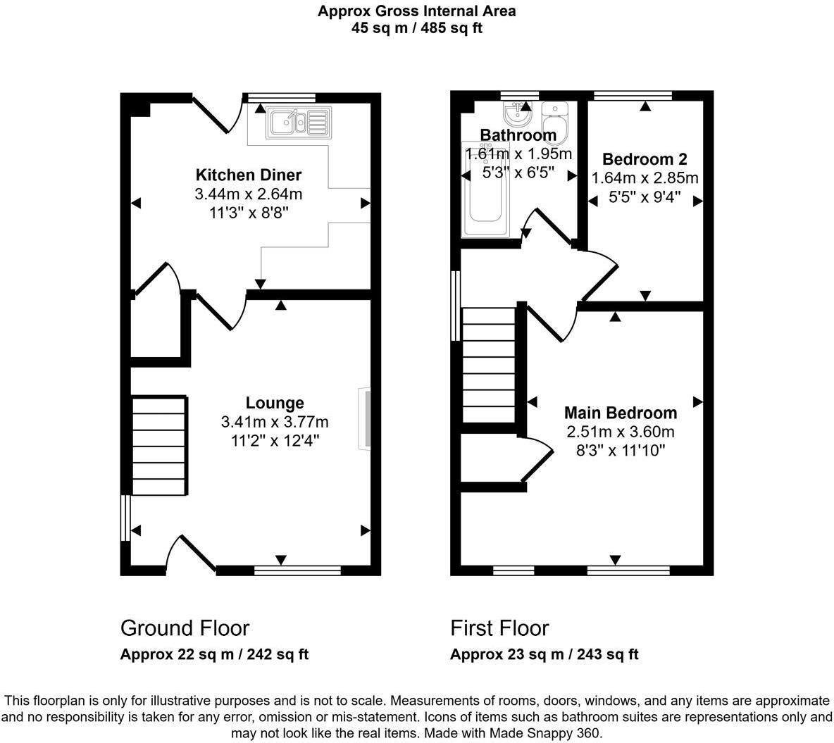 46 Carisbrooke Drive, Stafford, ST17 9JY floorplan