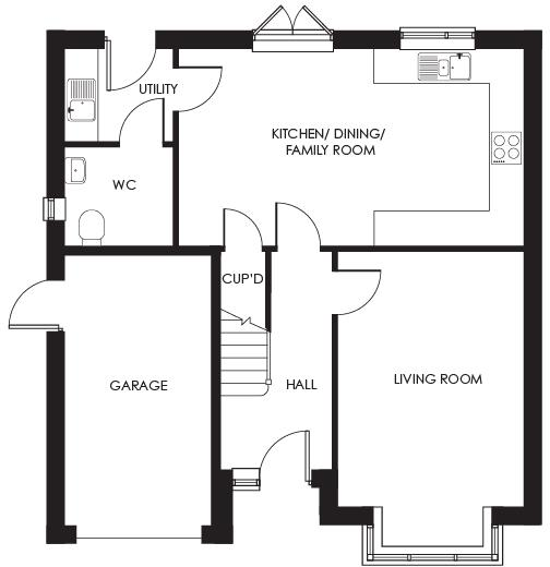Plot 18 Derrington Meadows, Ditton Priors, Bridgnorth floorplan