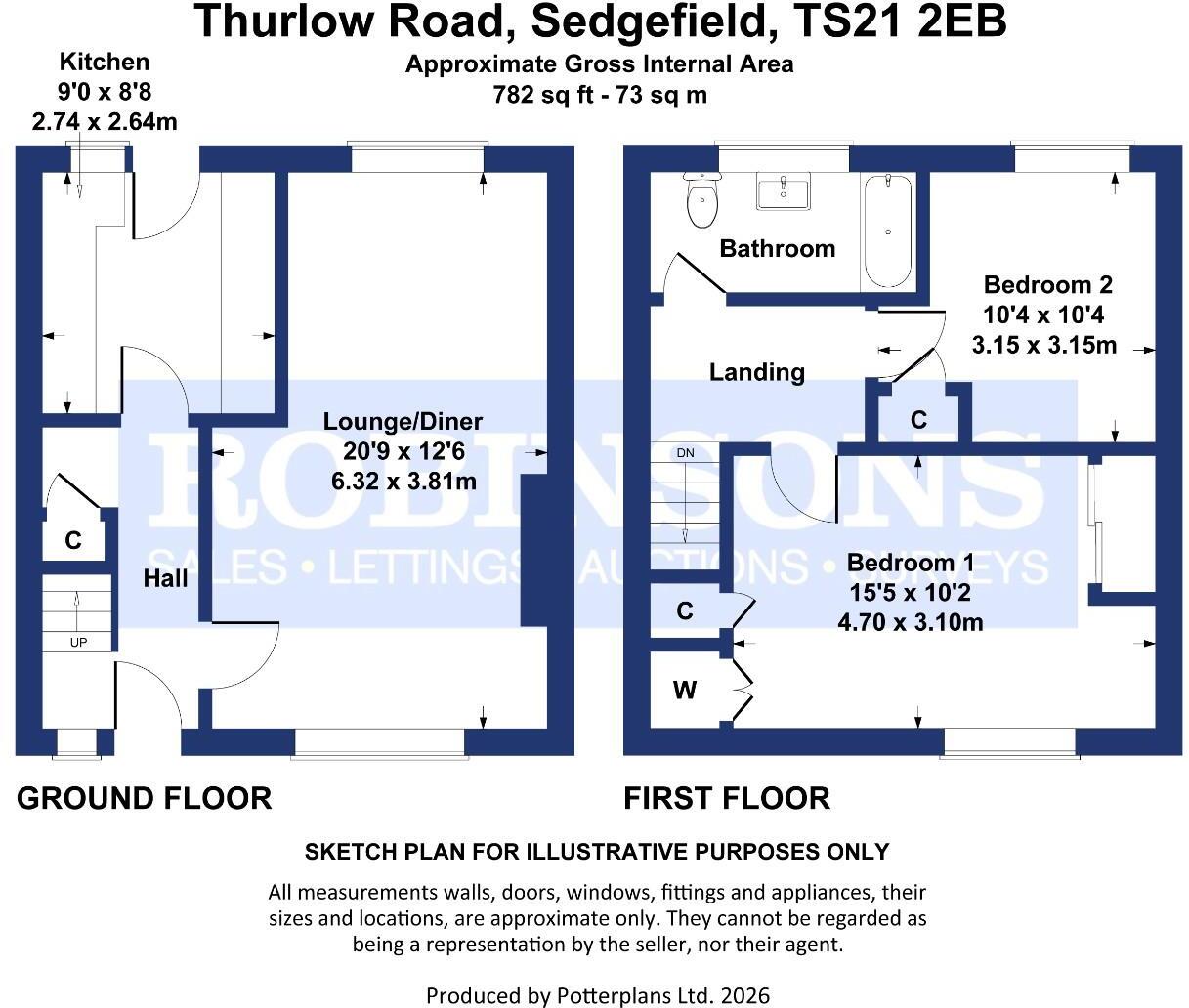Thurlow Road, Sedgefield, Stockton-On-Tees floorplan