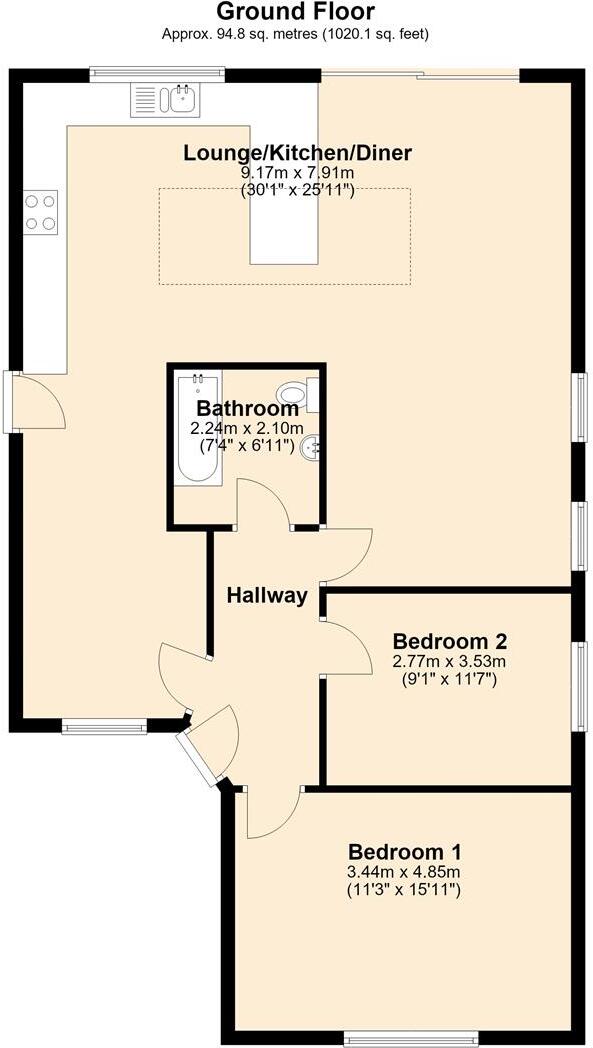 Riversway, Poulton-Le-Fylde floorplan
