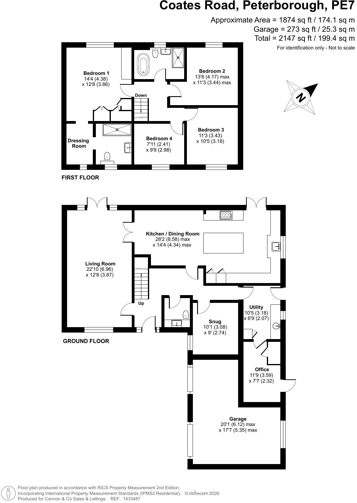 Coates Road, Whittlesey, Peterborough, Cambridgeshire floorplan