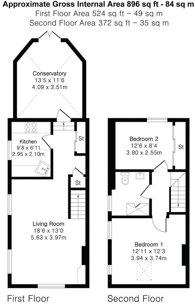 Sydenham Road, Guildford, GU1 floorplan