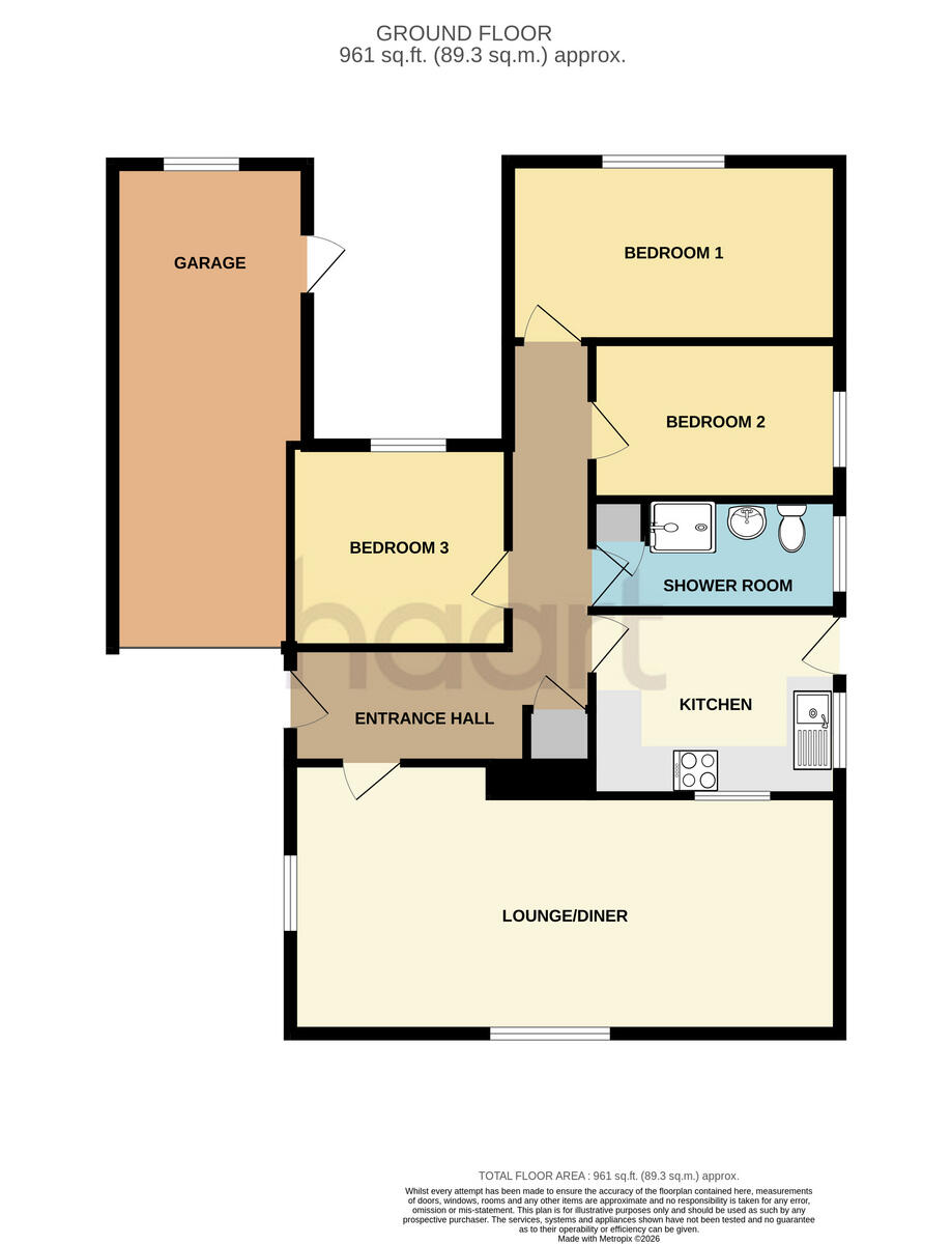 Arles Avenue, Wisbech floorplan