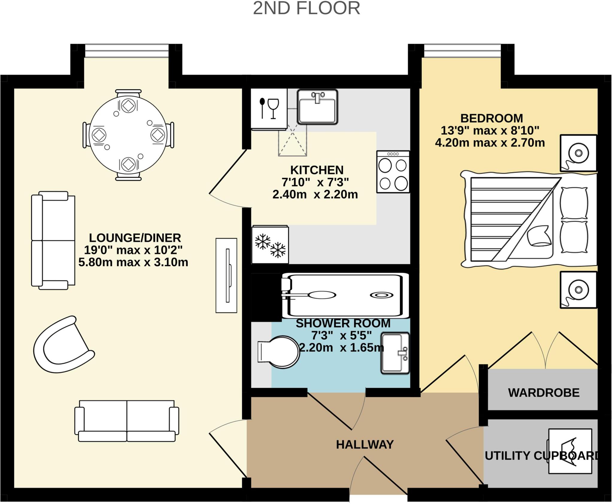 Fleur De Lis, Pound Lane, Wareham floorplan