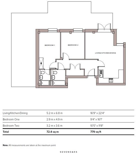 Chandlers Place, High Street, Sevenoaks, Kent, TN13 floorplan