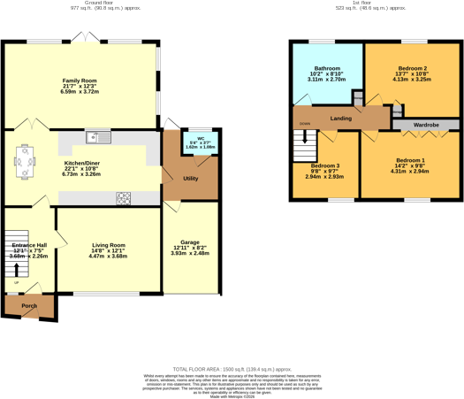 Lynton Grove, Haslington, Crewe, CW1 floorplan