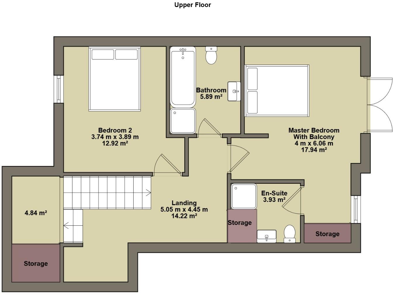 Apartment 4, 21 West Beach  floorplan