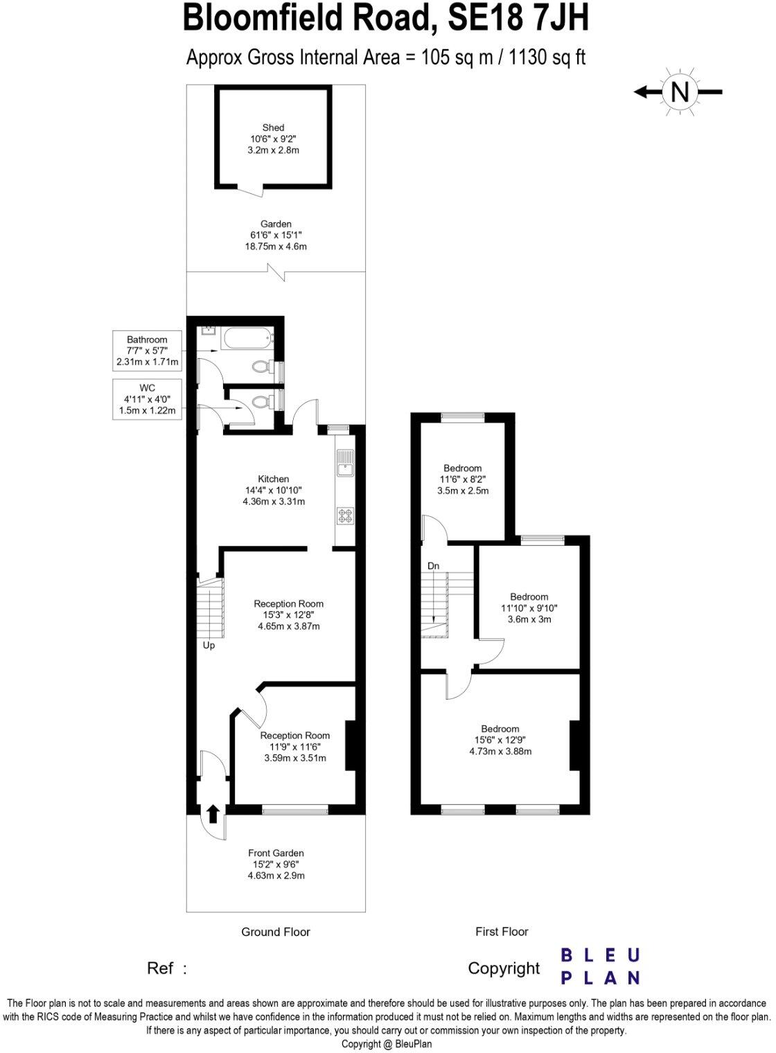 Bloomfield Road, Woolwich floorplan