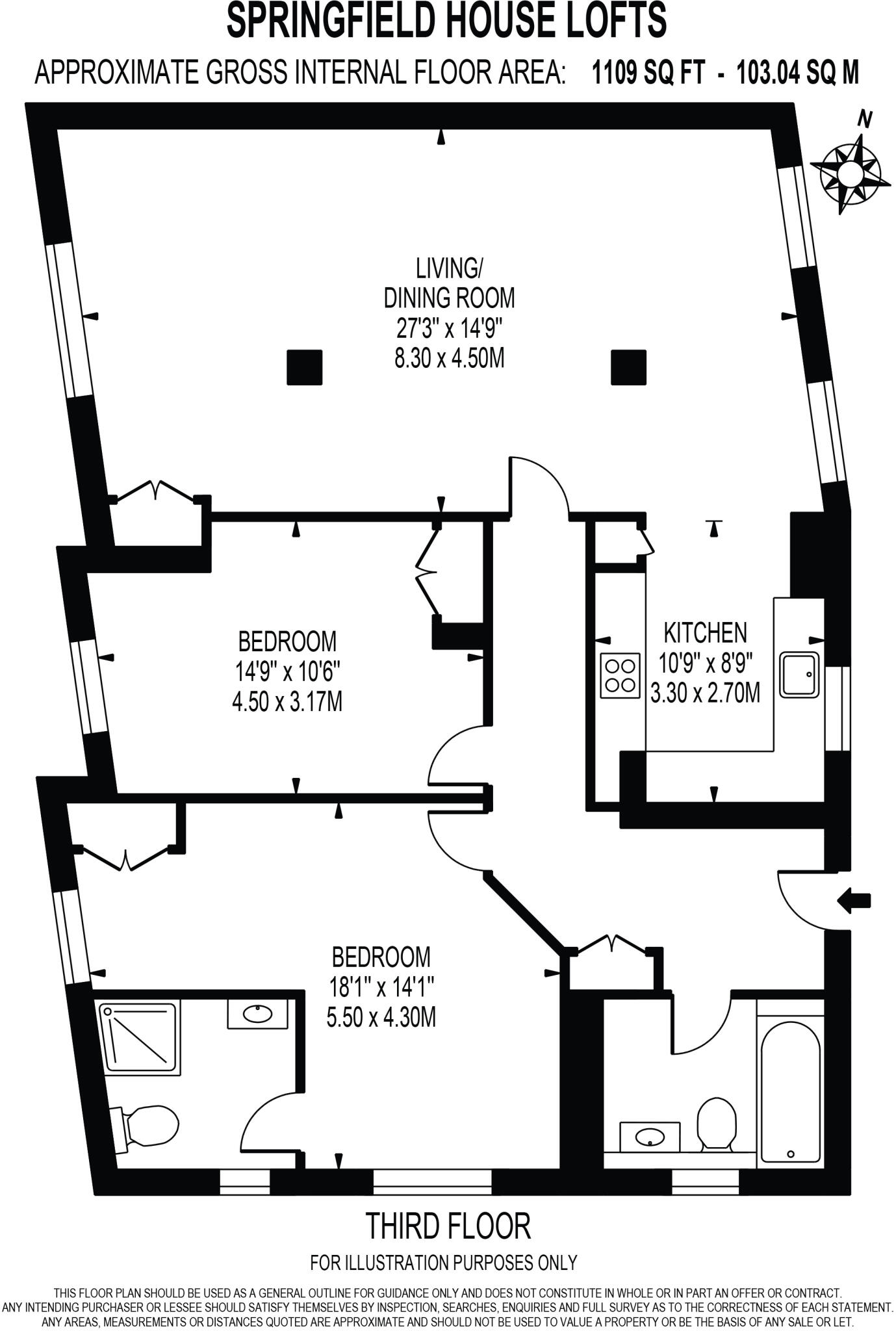 Springfield House Lofts, Dalston London E8 floorplan