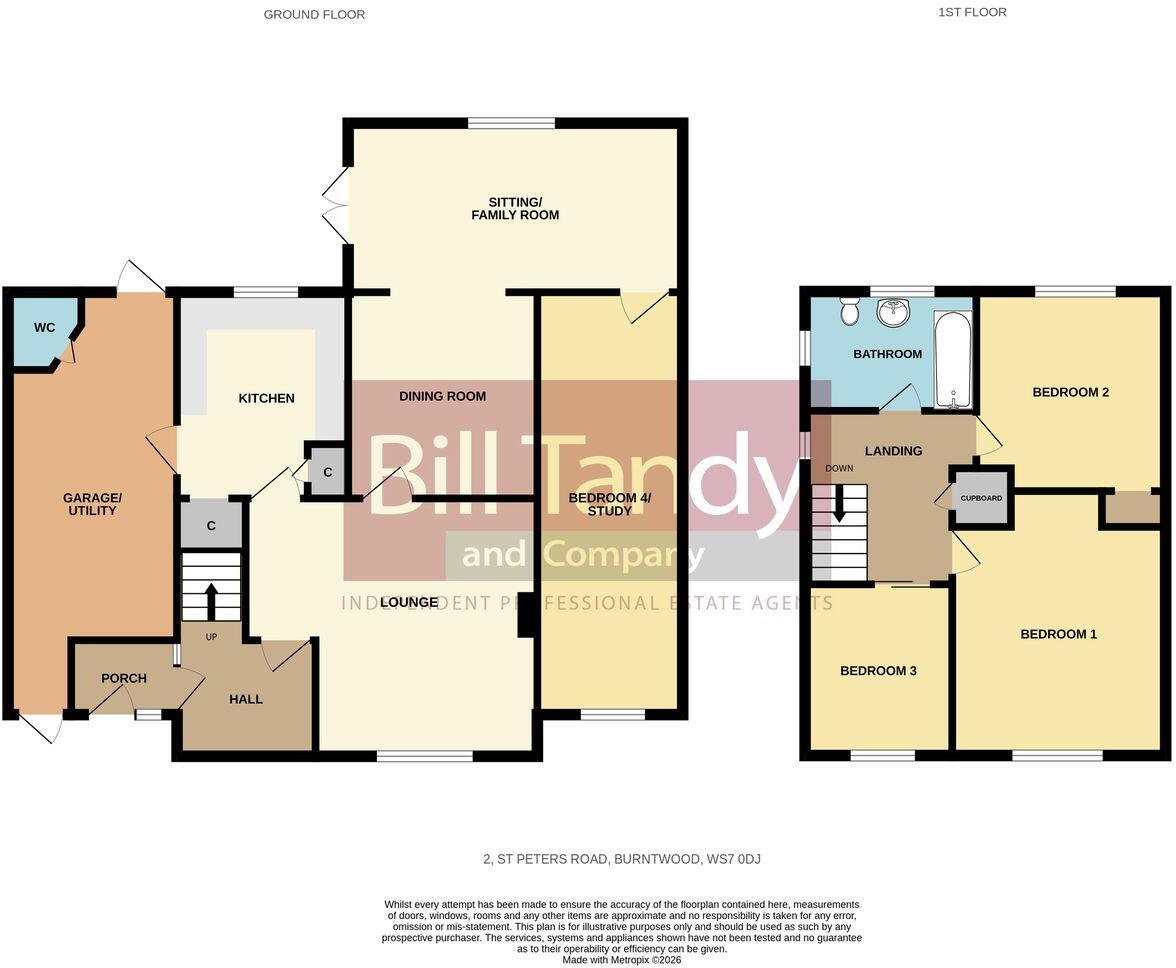 St Peter's Road, Burntwood, WS7 floorplan