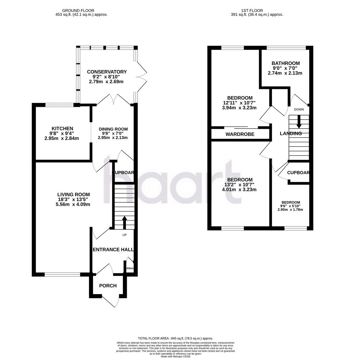 Eliot Close, Swindon floorplan