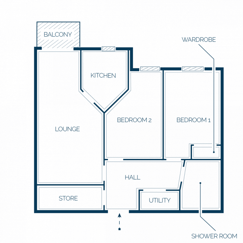 The Chimes, Lime Grove, Cheadle, SK8 floorplan