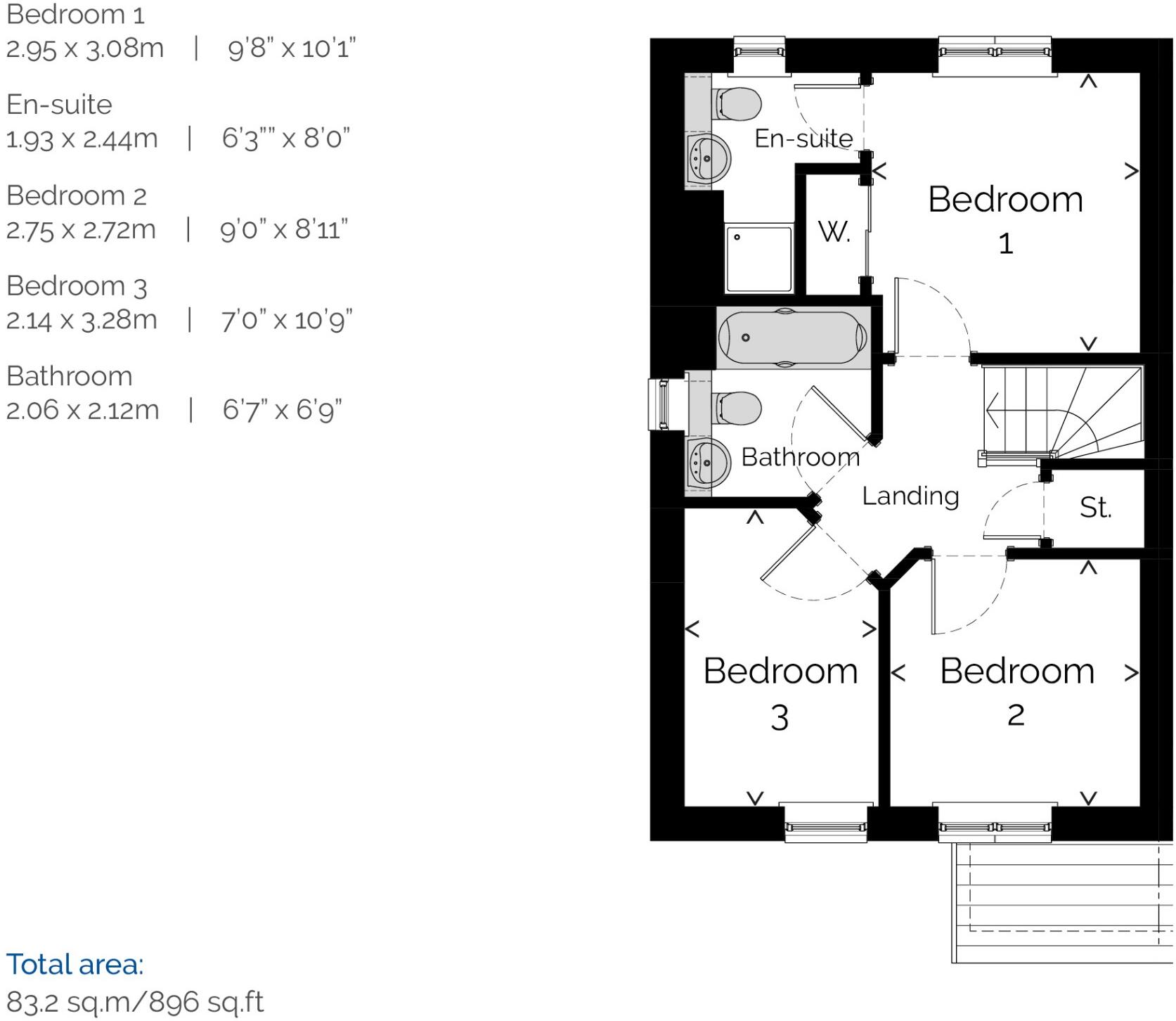 Plot 218, Mcaulay Brae, Stirling, Stirlingshire, FK7 floorplan