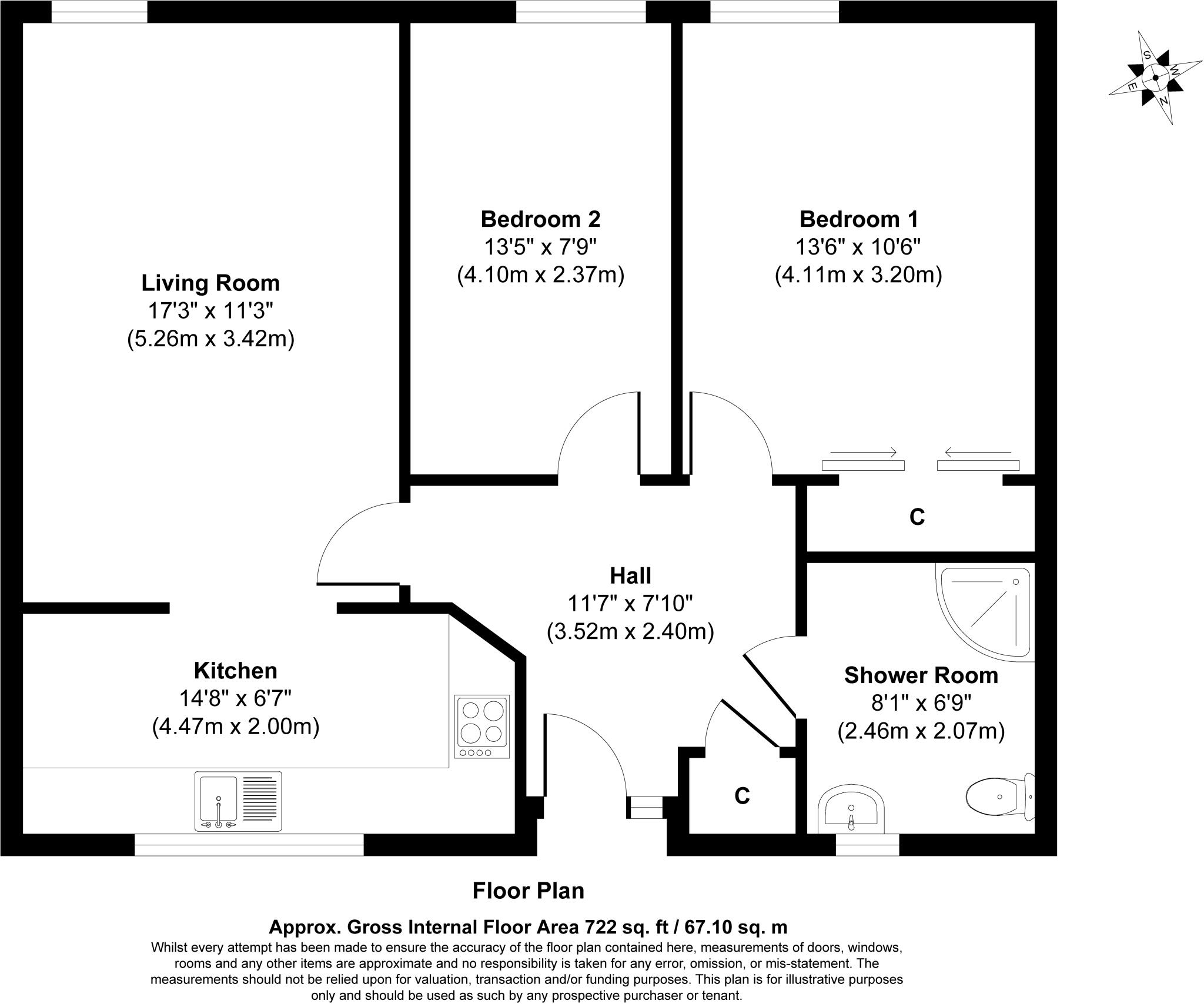 20 Oaktree Court, Portland Drive, Willen, Milton Keynes, Buckinghamshire MK15 9LP floorplan