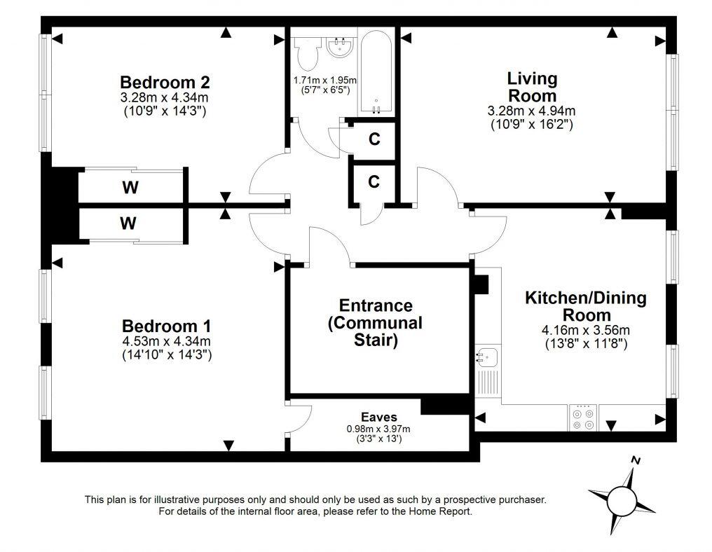 78/7 Park Avenue, Duddingston, Edinburgh, EH15 1JP floorplan