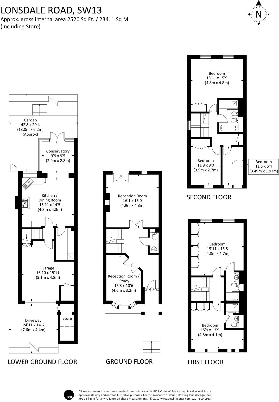 Lonsdale Road, Barnes, London, SW13 floorplan