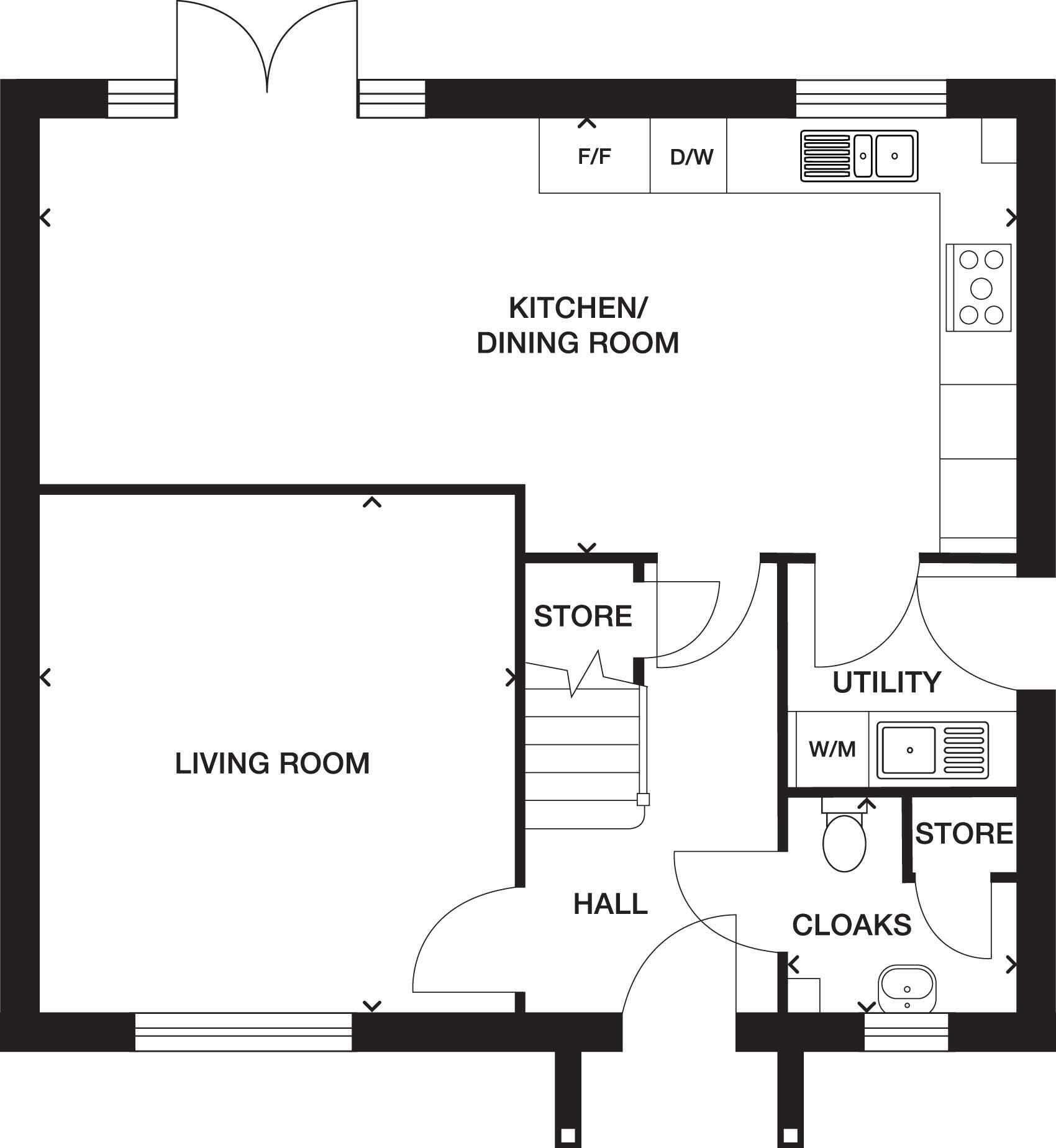 Hawker Way,
Winkleigh, 
EX19 8HZ floorplan
