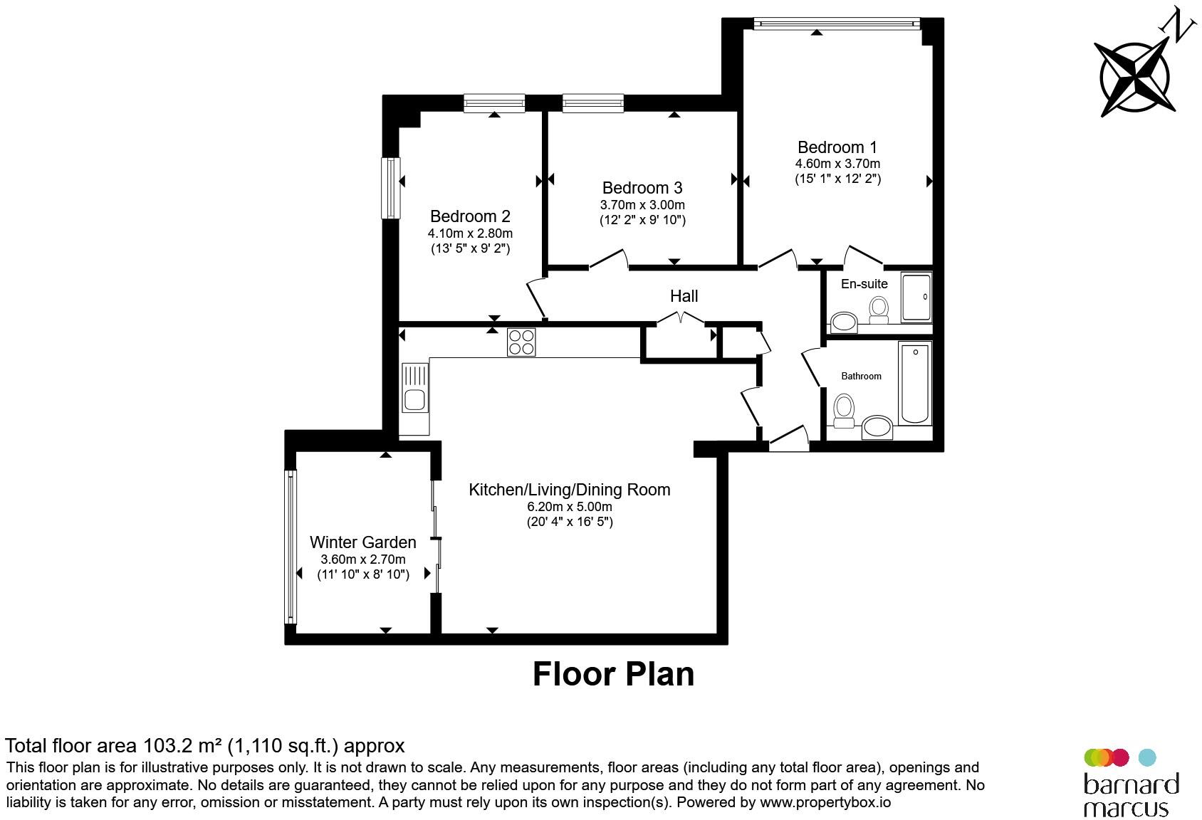 Poplar Walk, Croydon floorplan