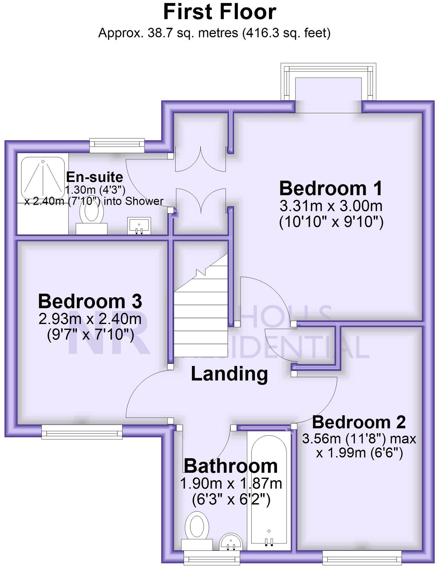 Coppard Gardens, Chessington, Surrey, KT9 floorplan