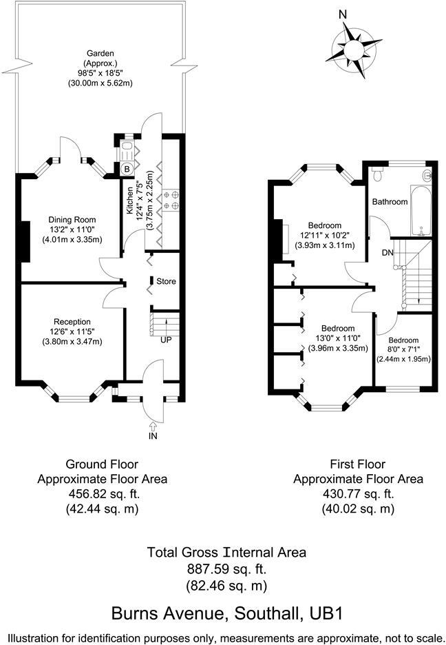 Burns Avenue, Southall floorplan