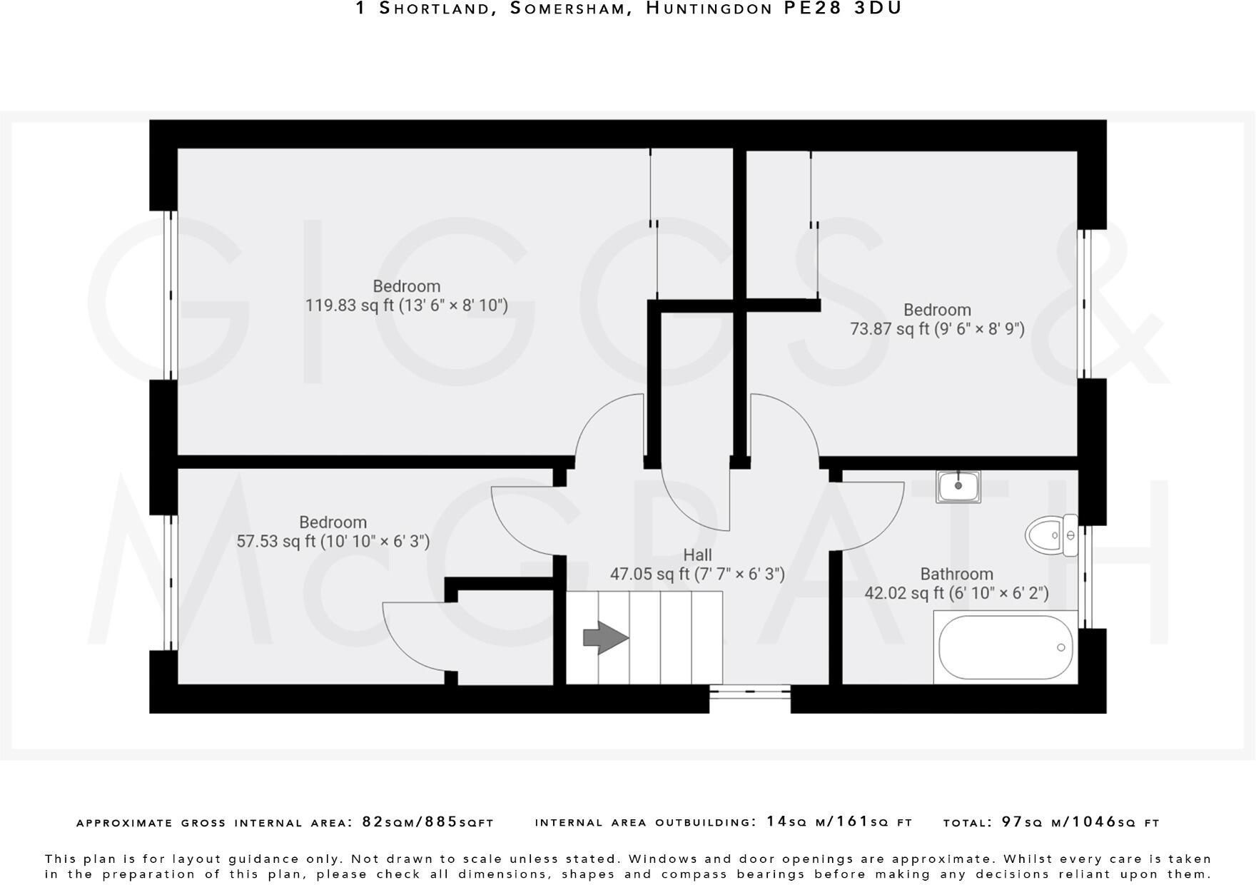 Shortland, Somersham, Huntingdon, Cambridgeshire, PE28 3JR floorplan